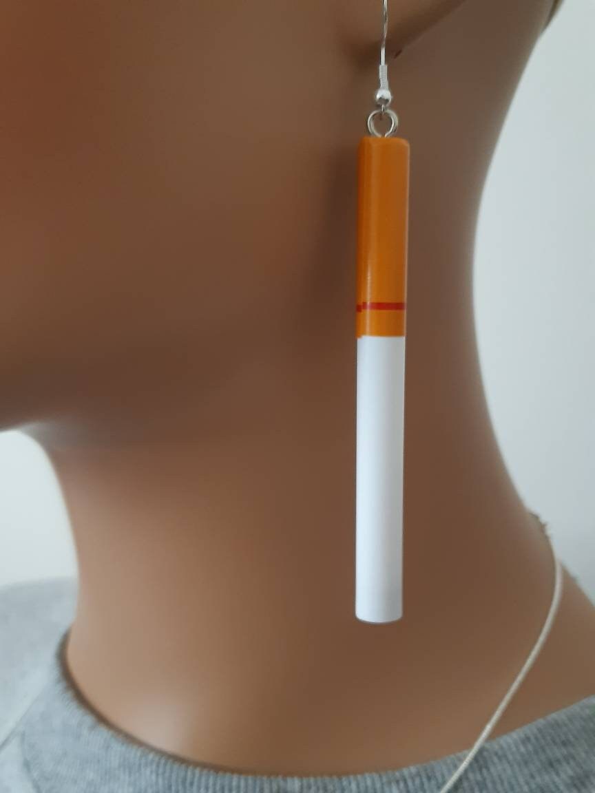 Cigarette Earrings Smoke Earrings Special Party Earrings Cool Earrings  Birthday Gifts