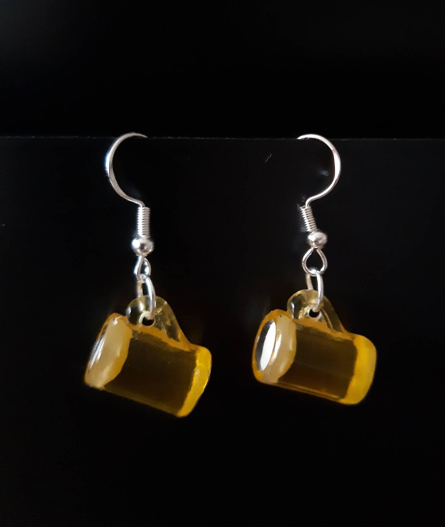 Beer Cup Earrings Beer Mug Earrings Alcohol Earrings Drink Earrings Free Shipping