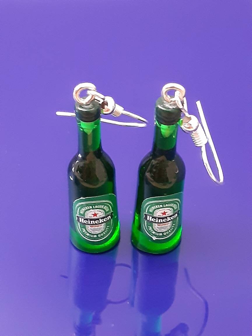 3D Wine Beer Earrings Bestseller Beer Earrings Whiskey Liquor Alcohol Earrings Luminous Novelty New Style Earrings Handmade Free Shipping