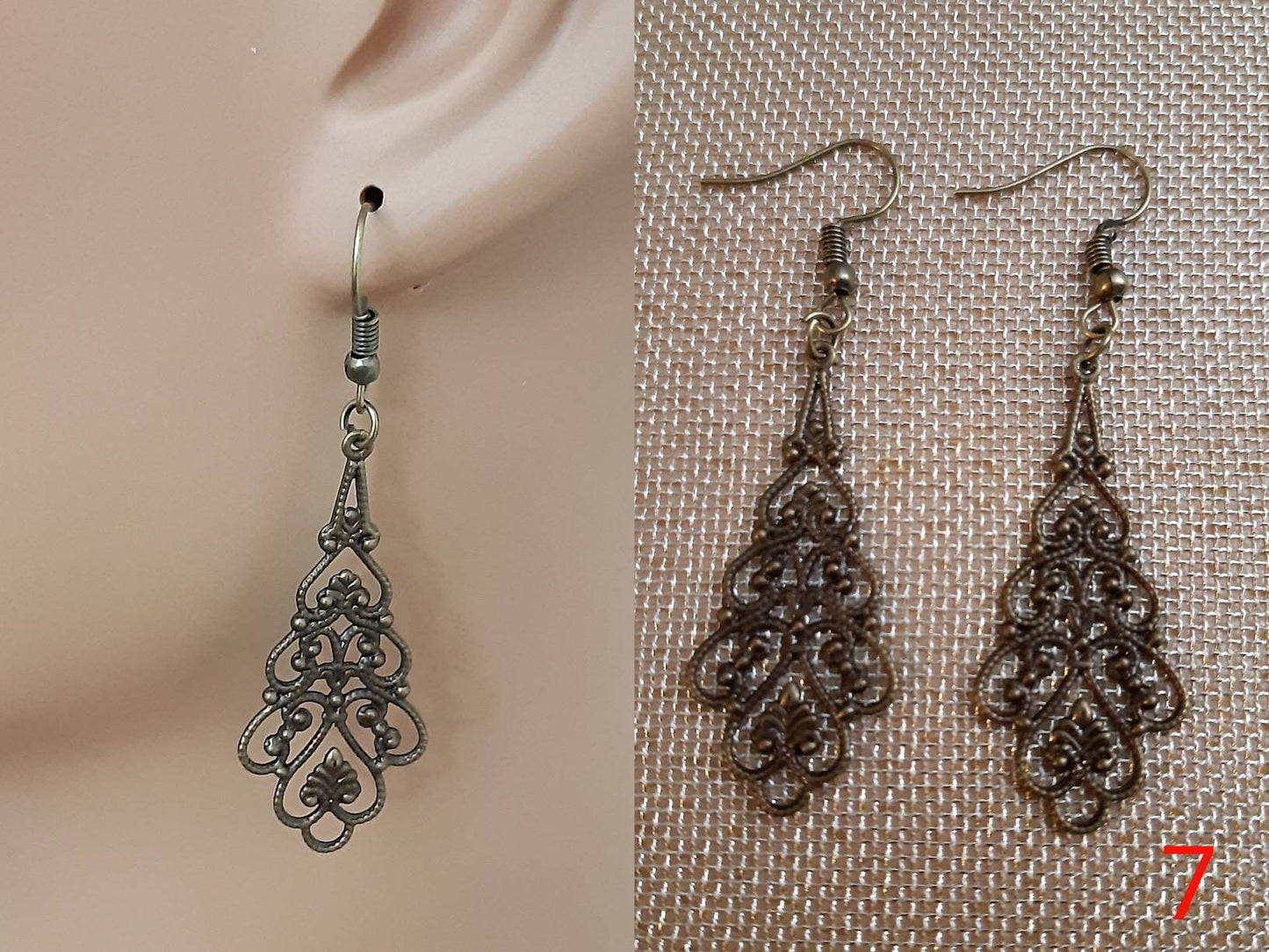 Fashion Earrings Retro Earrings Old Style Earrings New Handmade - Flower, Waterdrop, Bee Comb, Retro Earrings Free Shipping