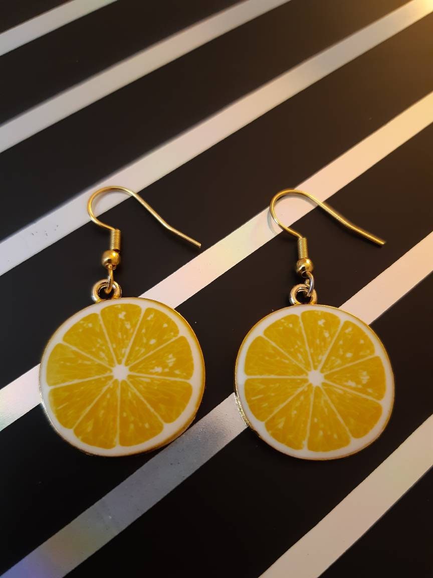 Fruit Drop Earrings Lime Earring Apple, Orange, Lemon, Watermelon , Strawberry Earrings High Quality Fast Shipping