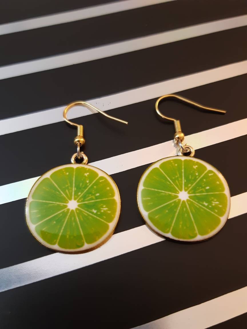 Fruit Drop Earrings Lime Earring Apple, Orange, Lemon, Watermelon , Strawberry Earrings High Quality Fast Shipping