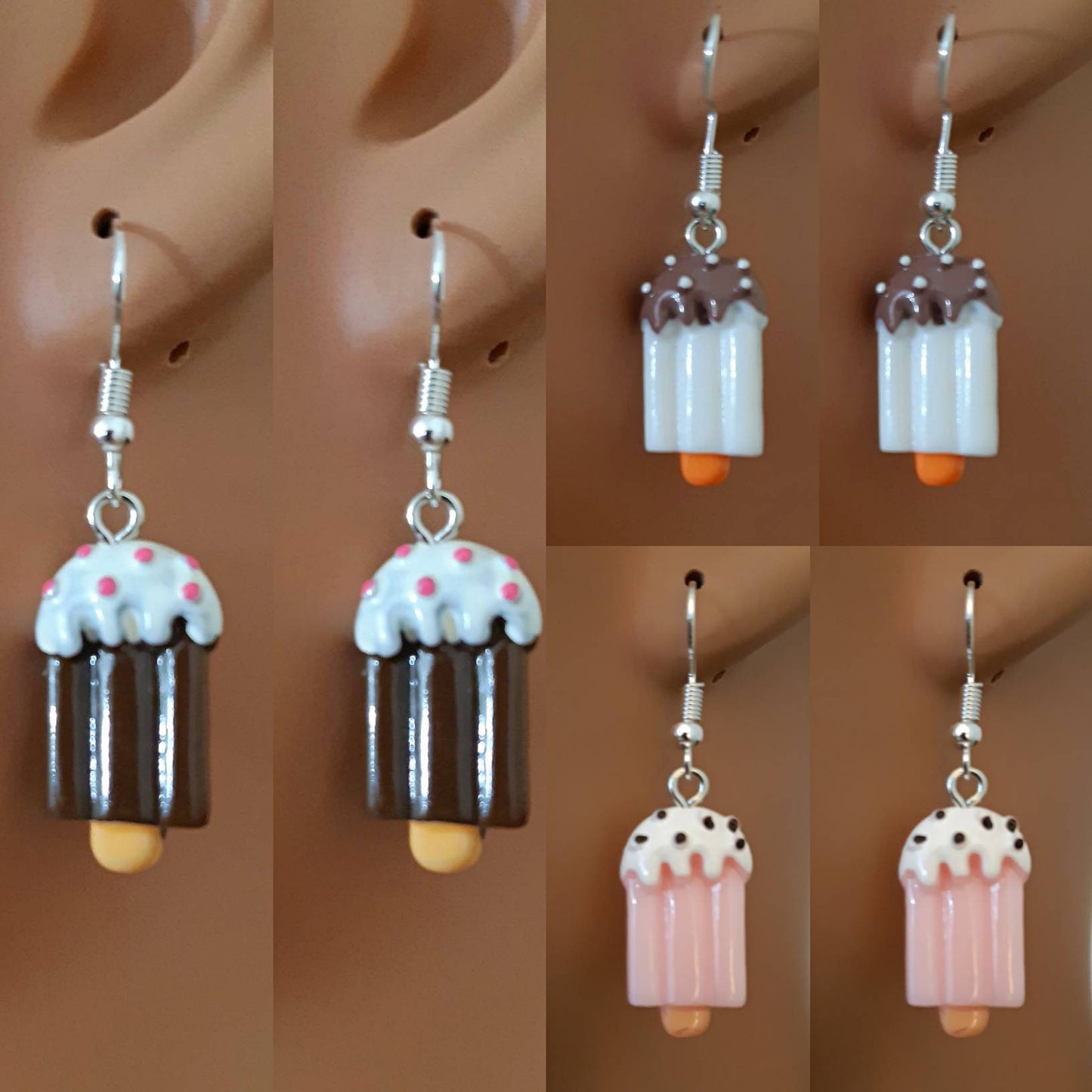 New Style Ice Cream Earrings: Novelty Ice Cream Popsicle Cool