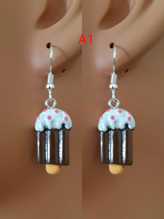 New Style Ice Cream Earrings: Novelty Ice Cream Popsicle Cool