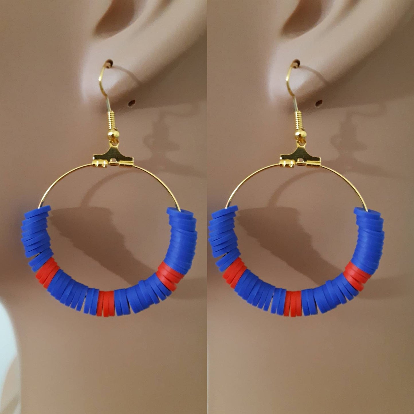 Rice Bead Earrings Big Circle Earrings 2024 Design Summer Colorful Earrings New Style Earrings