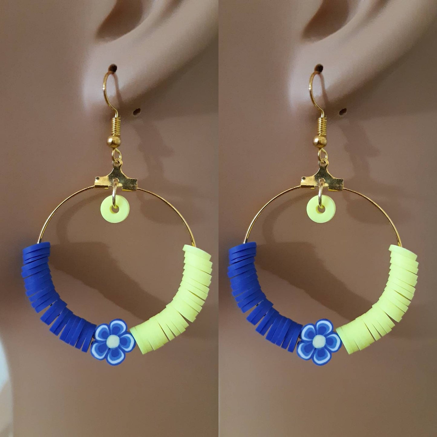 Rice Bead Earrings Big Circle Earrings 2024 Design Summer Colorful Earrings New Style Earrings