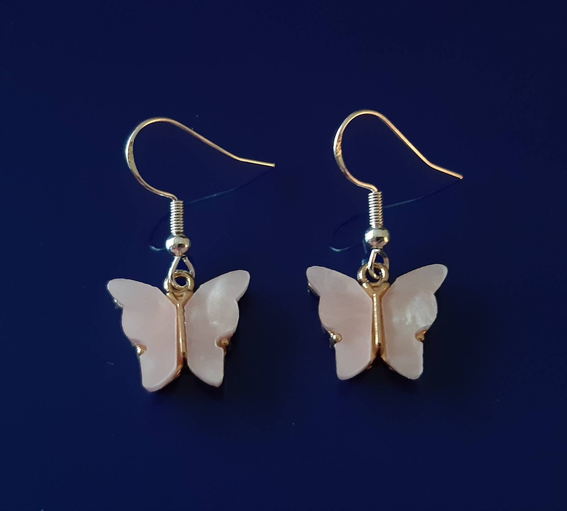 Cute Butterfly Earrings High Quality 925 Sterling Silver or 316 Stainless Steel Hooks Free Shipping