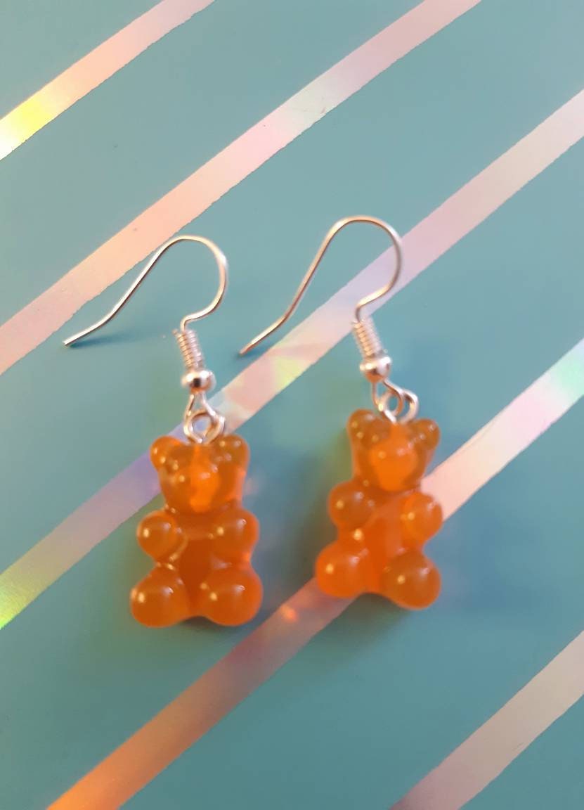 Cute Gummy Bear Earrings Sweet Bear  Earrings