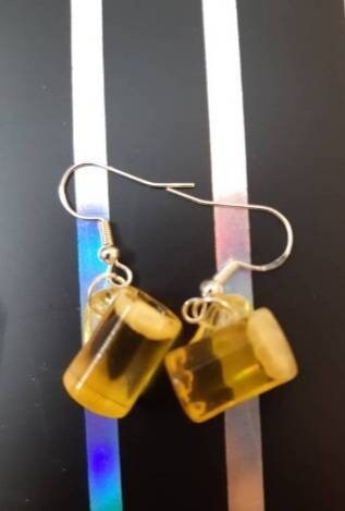 Beer Cup Earrings Beer Mug Earrings Alcohol Earrings Drink Earrings Free Shipping