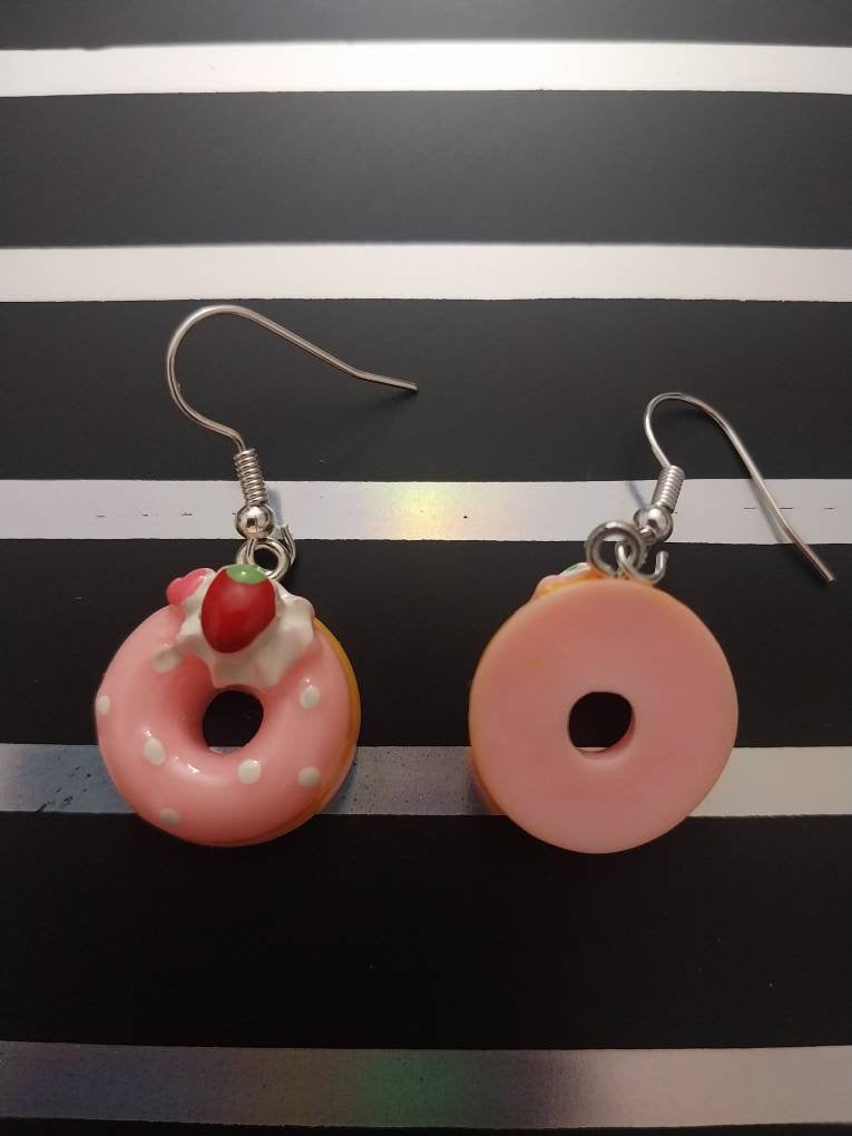 3D Donuts Earrings Fashion Bakery Jewelry Cookie Earrings New Style Earrings