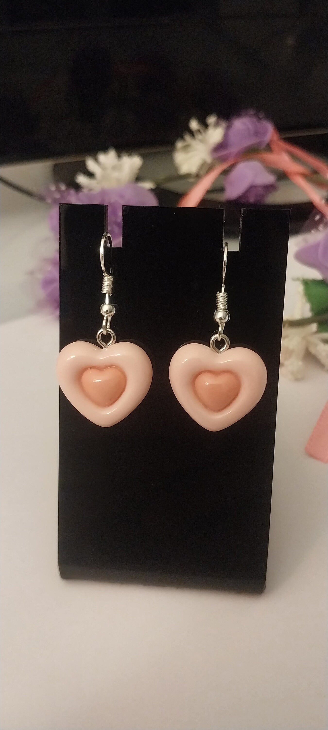 Heart Earrings Cake Earrings Stylish and New Design Earrings Handmade Free Shipping