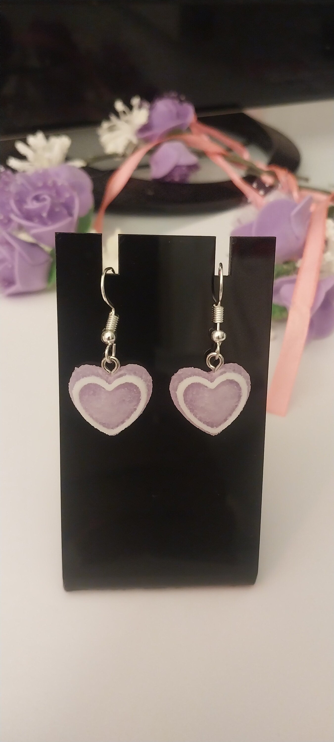 Heart Earrings Cake Earrings Stylish and New Design Earrings Handmade Free Shipping