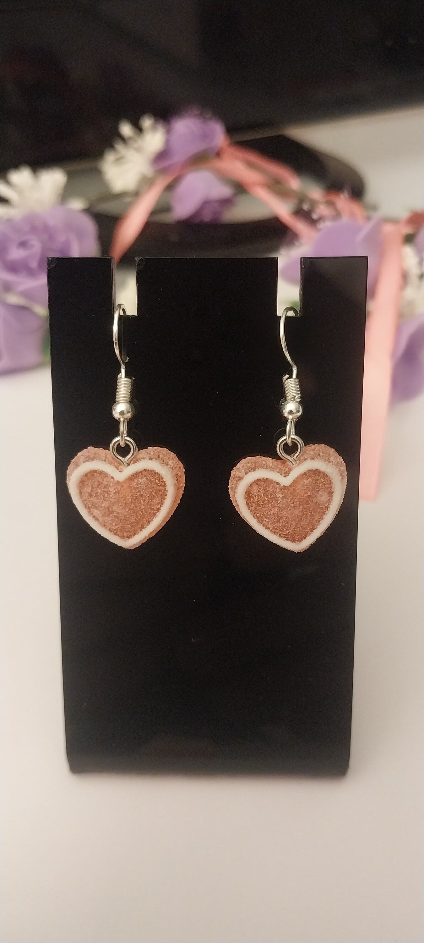 Heart Earrings Cake Earrings Stylish and New Design Earrings Handmade Free Shipping