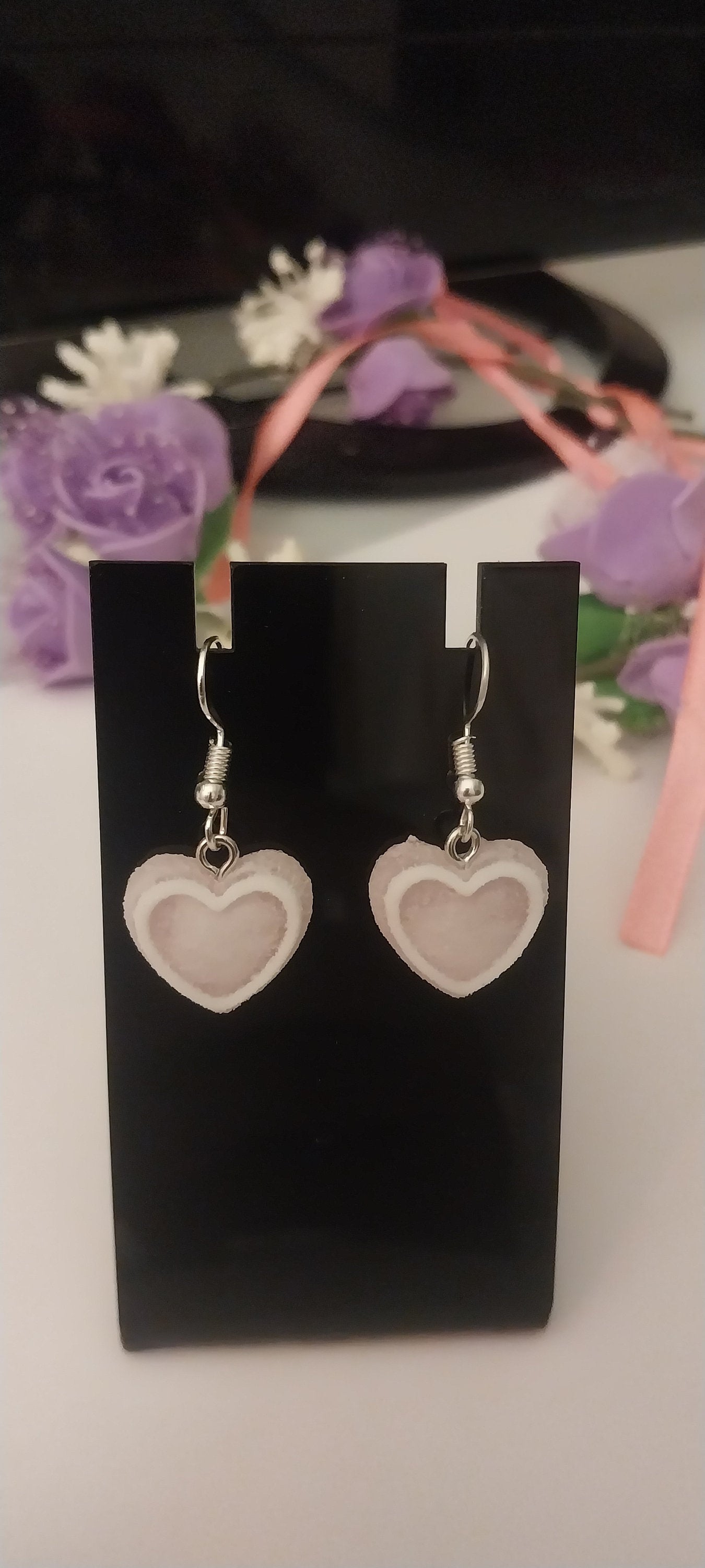 Heart Earrings Cake Earrings Stylish and New Design Earrings Handmade Free Shipping