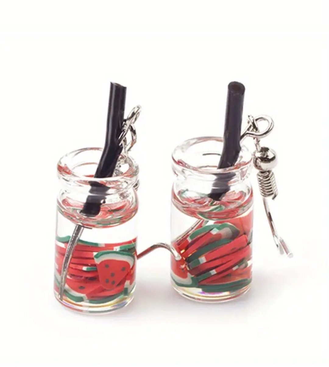 Fruit Tea Earrings and Bubble Tea Drop Earrings Cute Earrings New Trendy Design 2022 High Quality Hooks Earrings