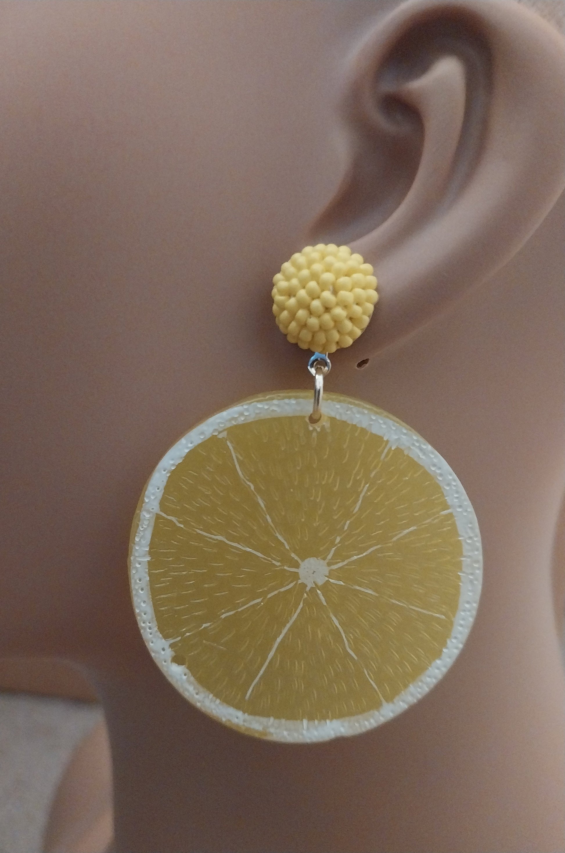 3D Lemon Earrings Fruit Earrings Cute Fruit Earrings Lemon Model Earrings New Design Earrings Shipping Today UFWT04072408