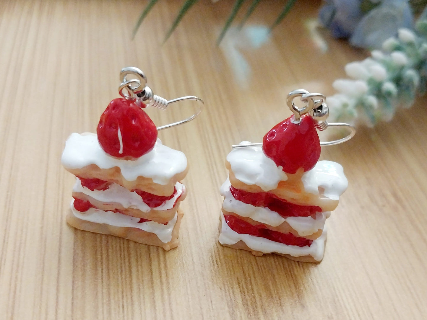 3D Ice Crem Cake Earrings Birthday Cake Earring Cake Earrings Chocolate Layer Cake Earrings Cupcake Earrings Pie Earrings Bakery Jewelry