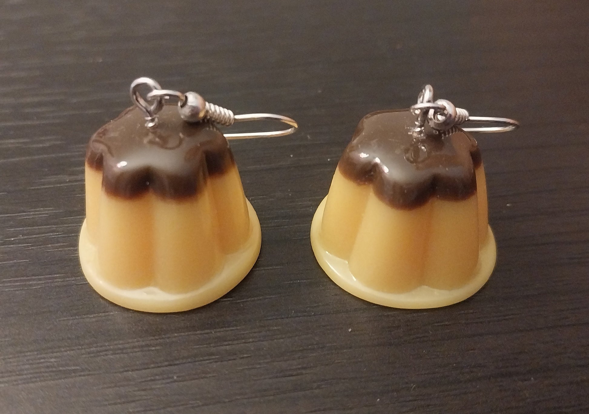 3D Pudding Earring Cute Flan Earrings Jelly Earring Chocolate Pudding Earring Mango Blueberry Strawberry Pudding Snack Earring Free Shipping