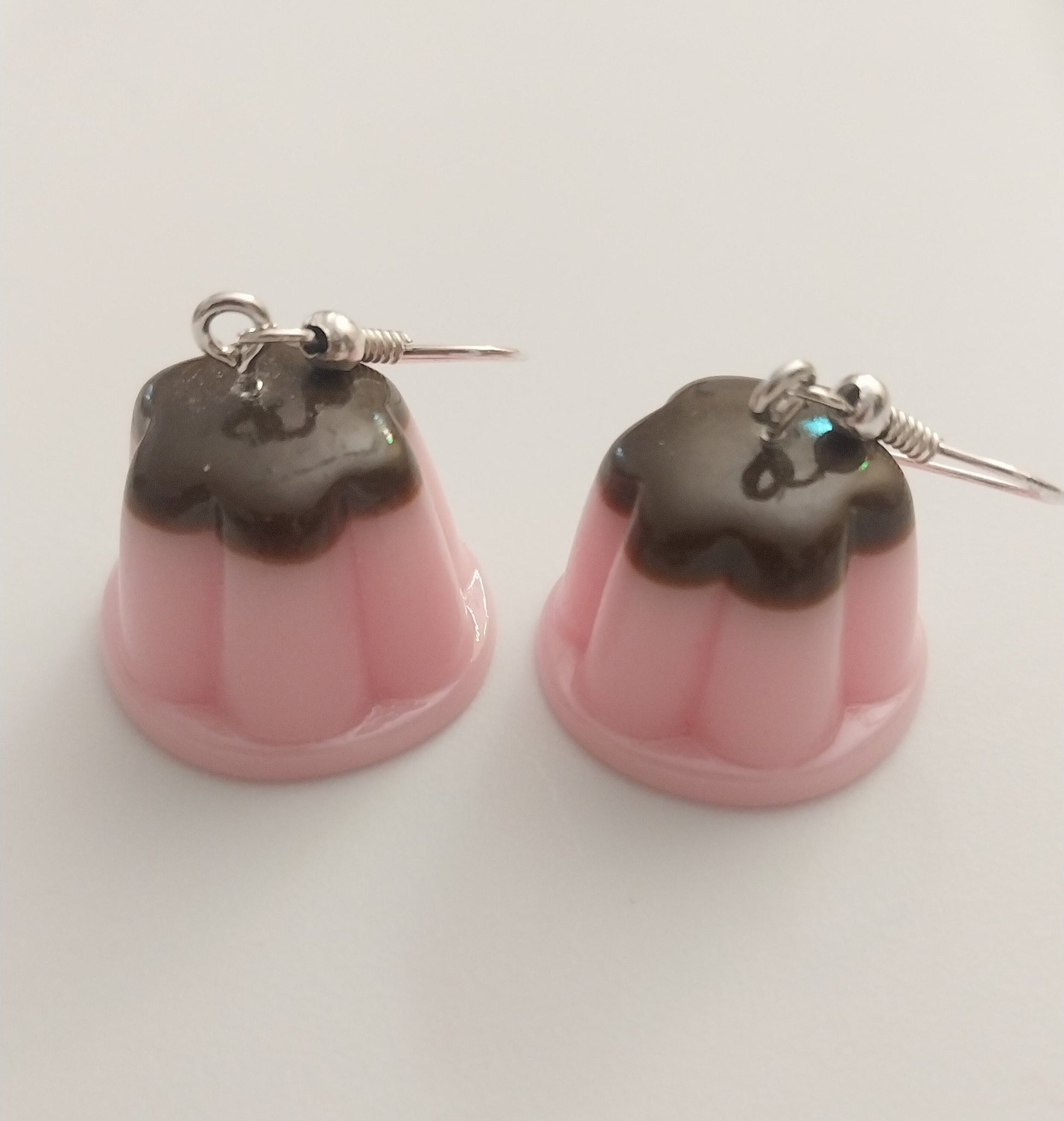 3D Pudding Earring Cute Flan Earrings Jelly Earring Chocolate Pudding Earring Mango Blueberry Strawberry Pudding Snack Earring Free Shipping