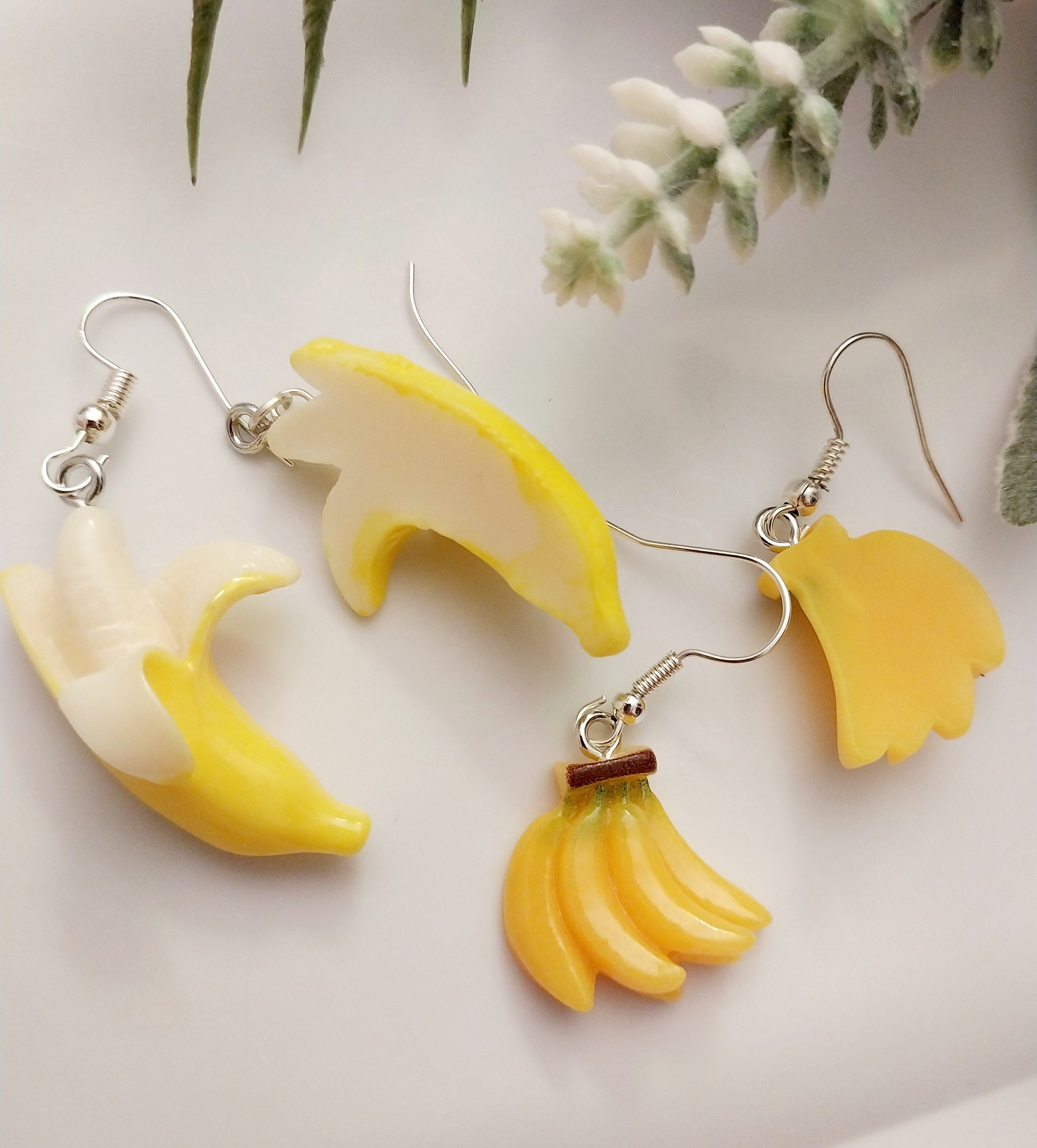 Banana Grapes Earrings Cherry Drop Earrings Unique Design Fashion Earrings Cute Fruit Earrings Gift Earring New Style Handmade Free Shipping