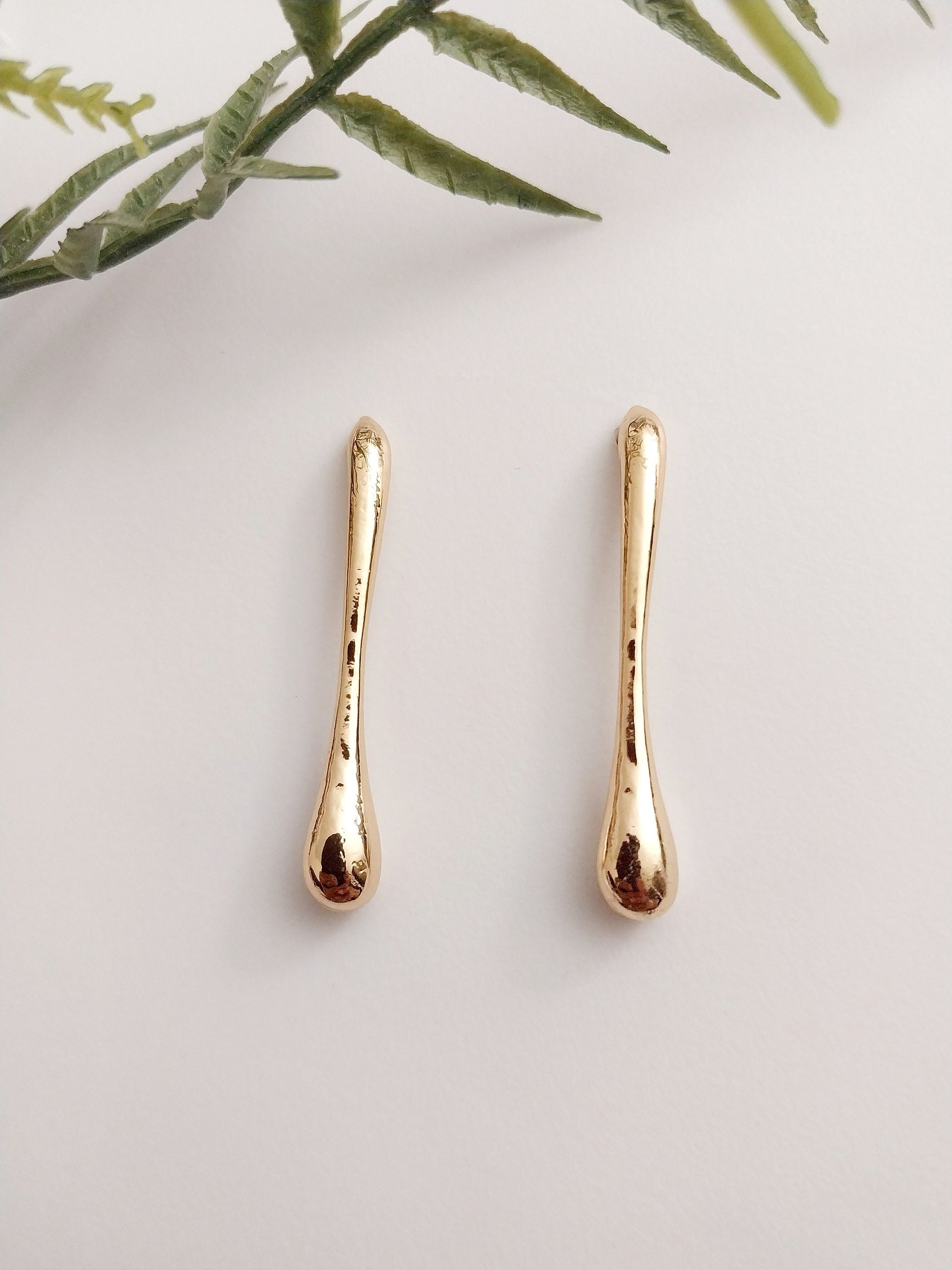 Gold Silver Style Drop Earring Bone Earring Stick Earring Tobacco Pipe Sterling Steel Earring New Design Earrings High Quality Free Shipping