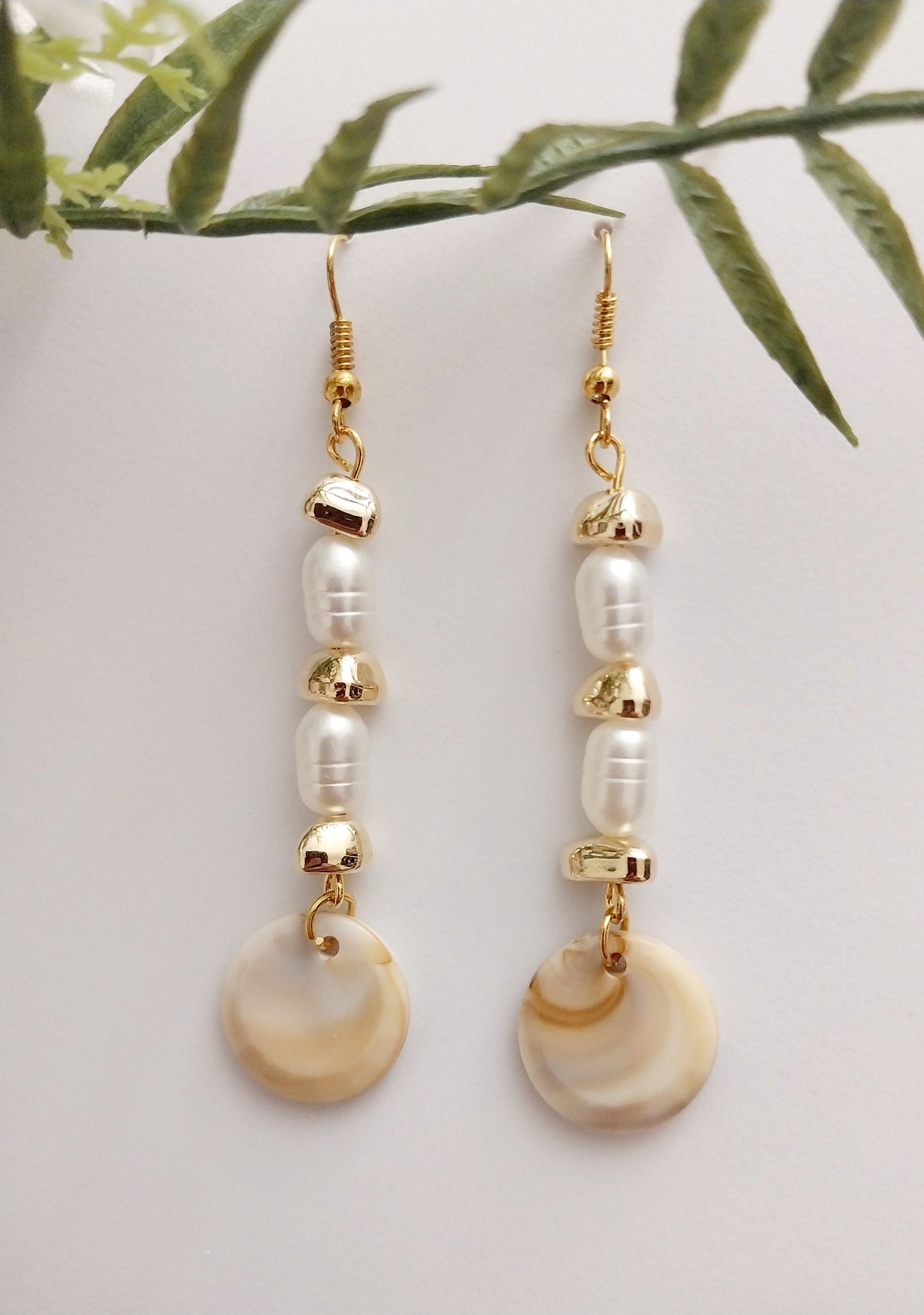 Shell Drop Earring Fashion Pearls Shell Earring Long Drop Shell Earrings New Design Earrings Handmade Free Shipping