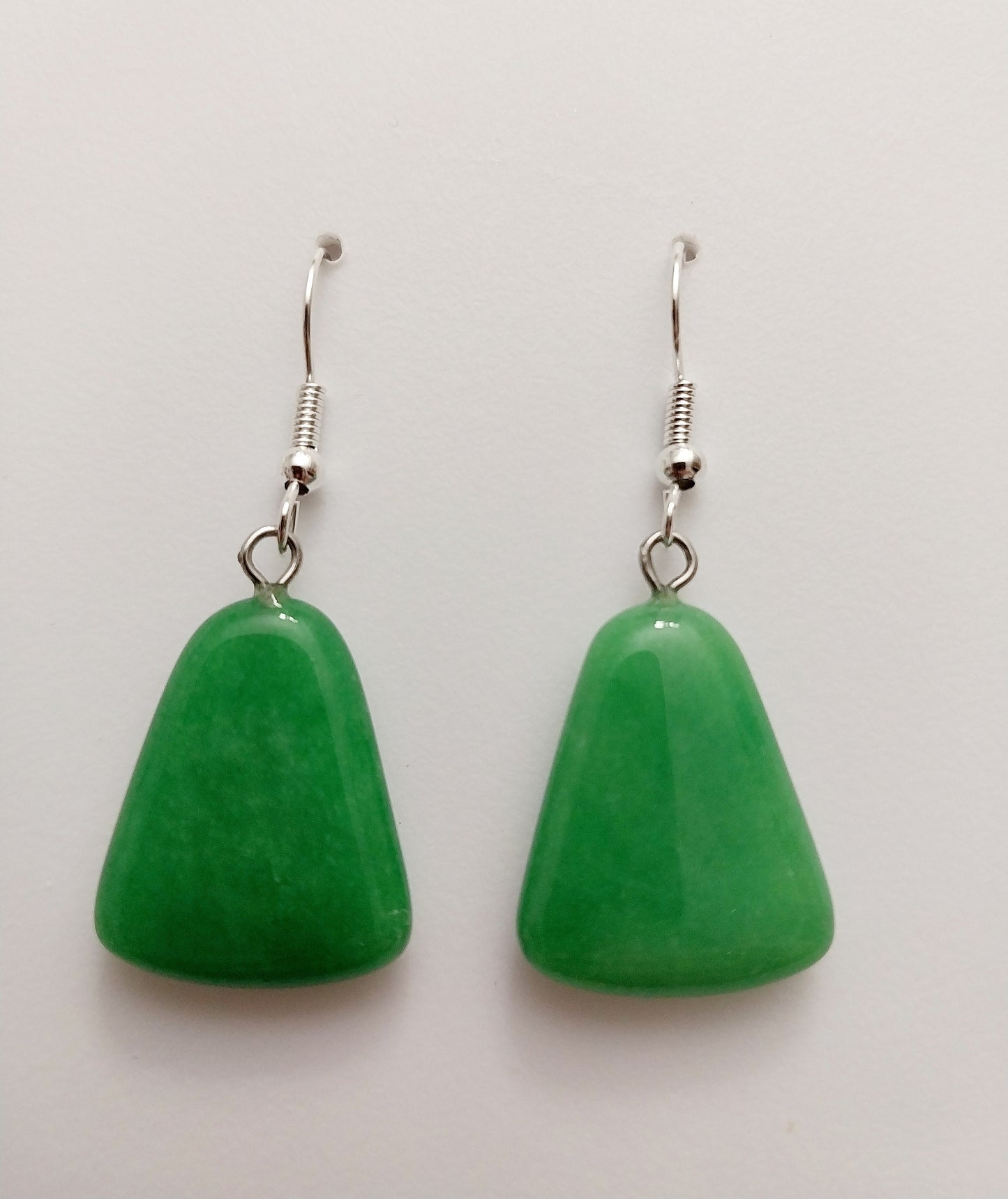 Jade Earrings Natural Stone Earrings Green stone Earrings Personalist Design Earrings Green Geometry Drop Earrings New Design Free Shipping