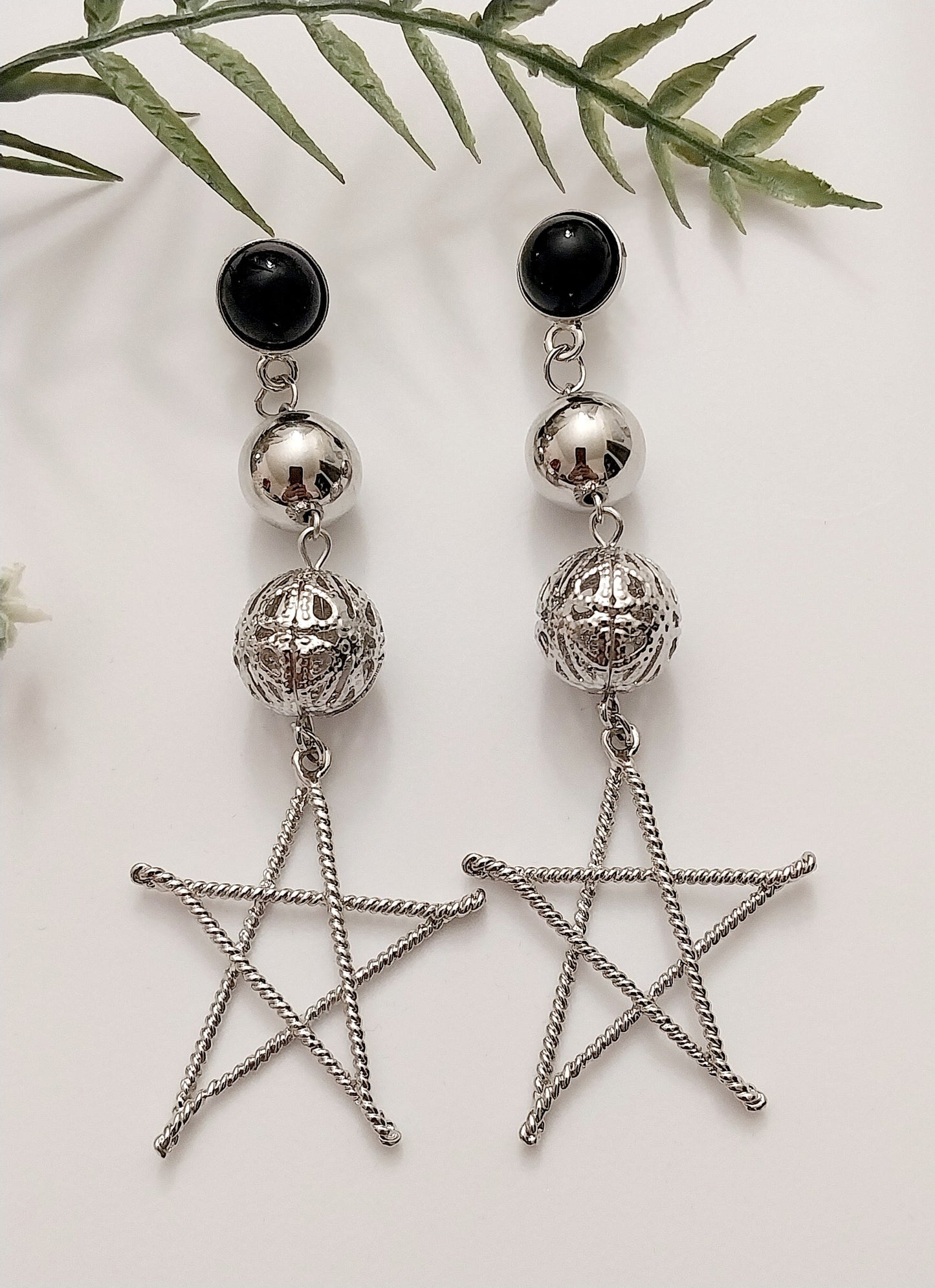 Earth Star Earring Long Drop Ball Star Earth Earring New Fashion Gift Jewelry Beautiful Shiny Earring Super Long Unique Design Free Shipping