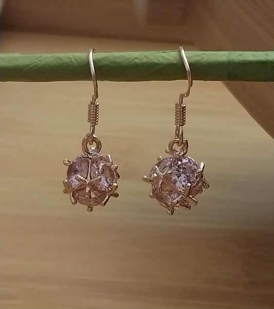 3D Earth Ray Earrings Rose Gold Plated CZ Waterdrop Earrings Sun Ray Earring Shine Drop Earrings Party Banquet Jewelry Flower Earrings