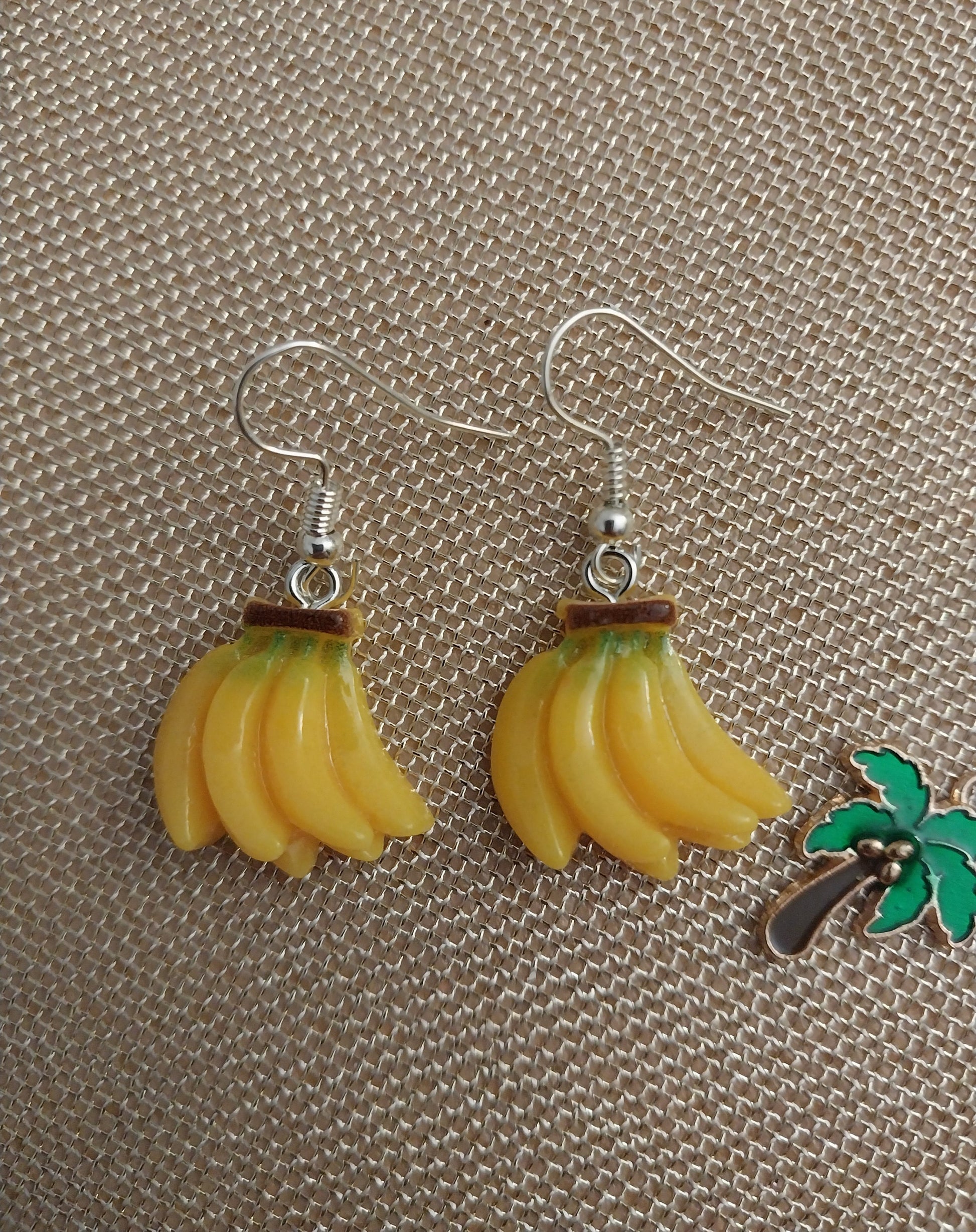 Banana Grapes Earrings Cherry Drop Earrings Unique Design Fashion Earrings Cute Fruit Earrings Gift Earring New Style Handmade Free Shipping