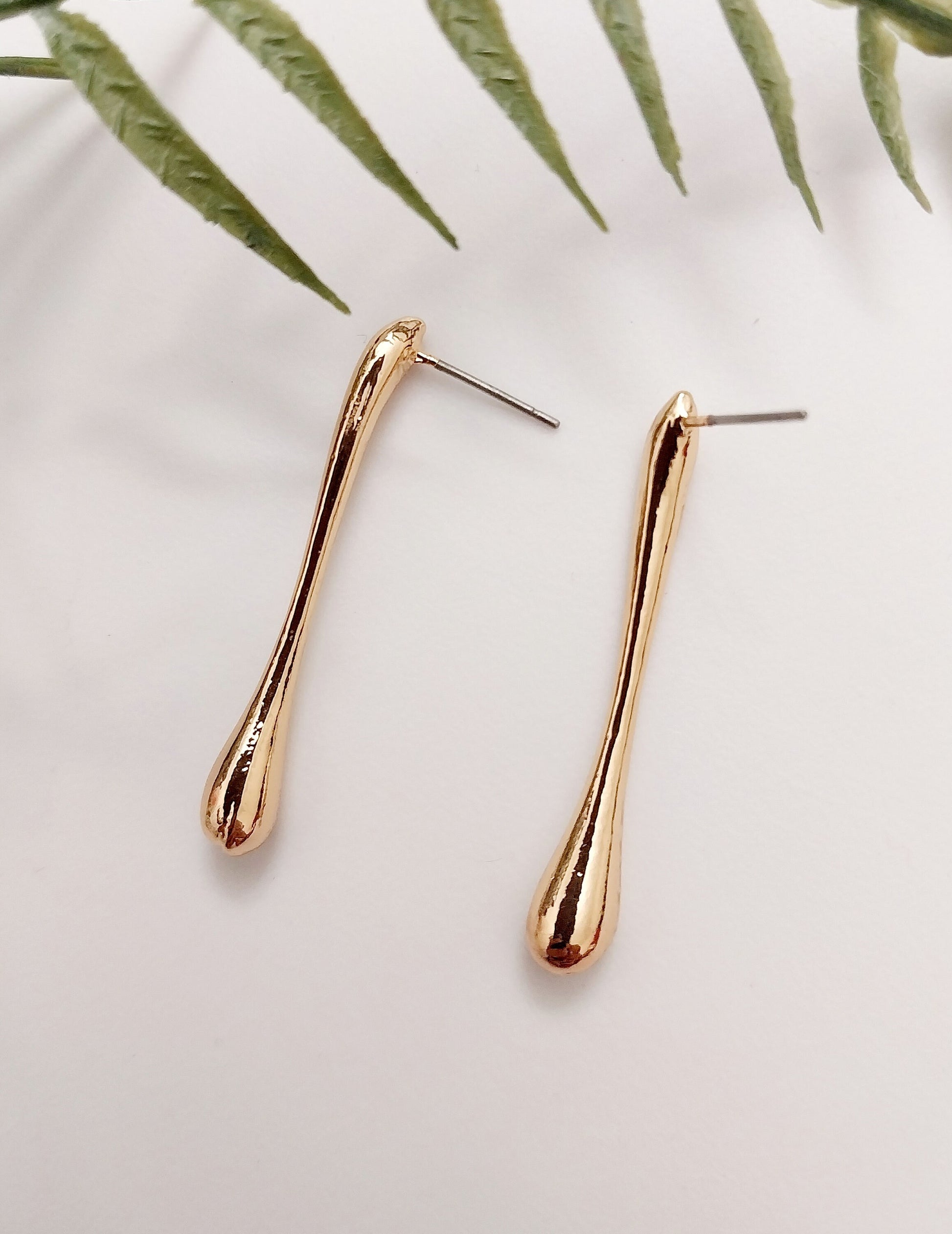 Born Earrings Long Tear Earring Water Drop Earring Stainless Steel Stud Earring