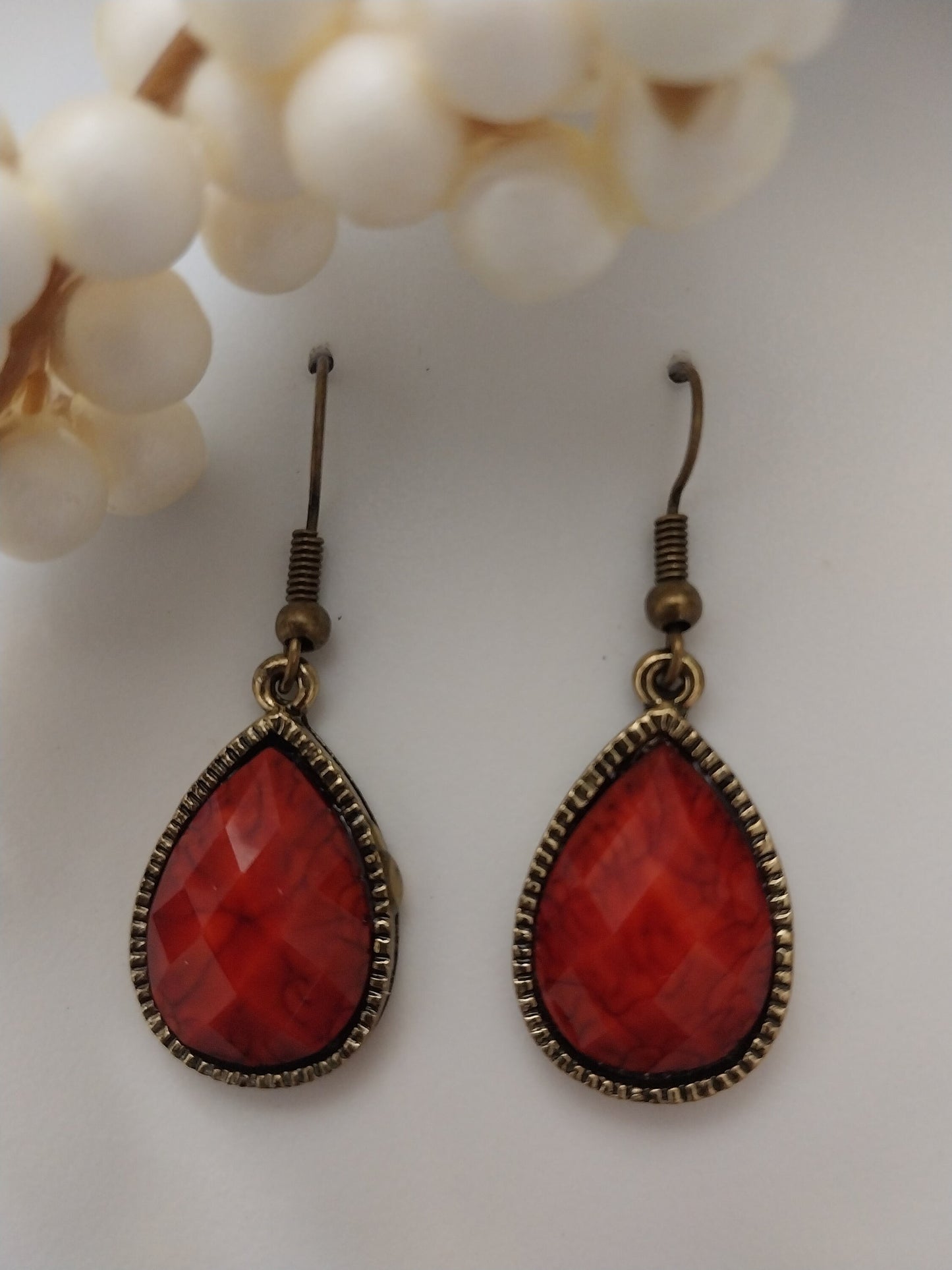 Only One Design New Fashion Earring Boho Earrings Retro Teardrop Red Earring Classic Color Unique Earring