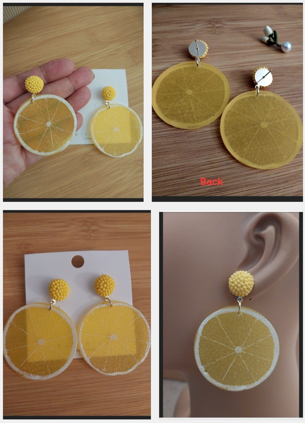 3D Lemon Earrings Fruit Earrings Cute Fruit Earrings Lemon Model Earrings New Design Earrings Shipping Today UFWT04072408