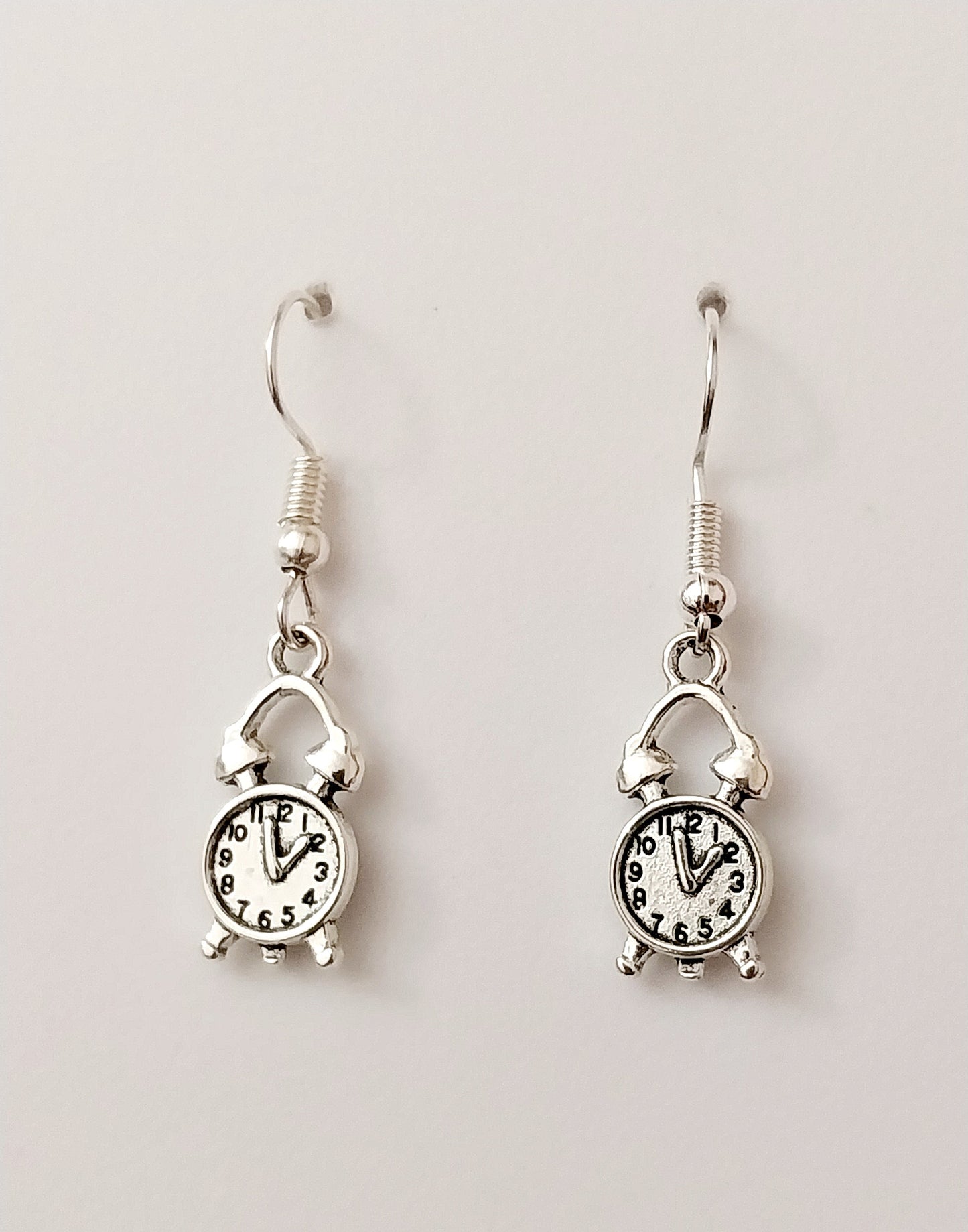 Clock Earrings Antique Bronze Clock Earring Vintage Alarm Earring Cute New Design Fashion Earring