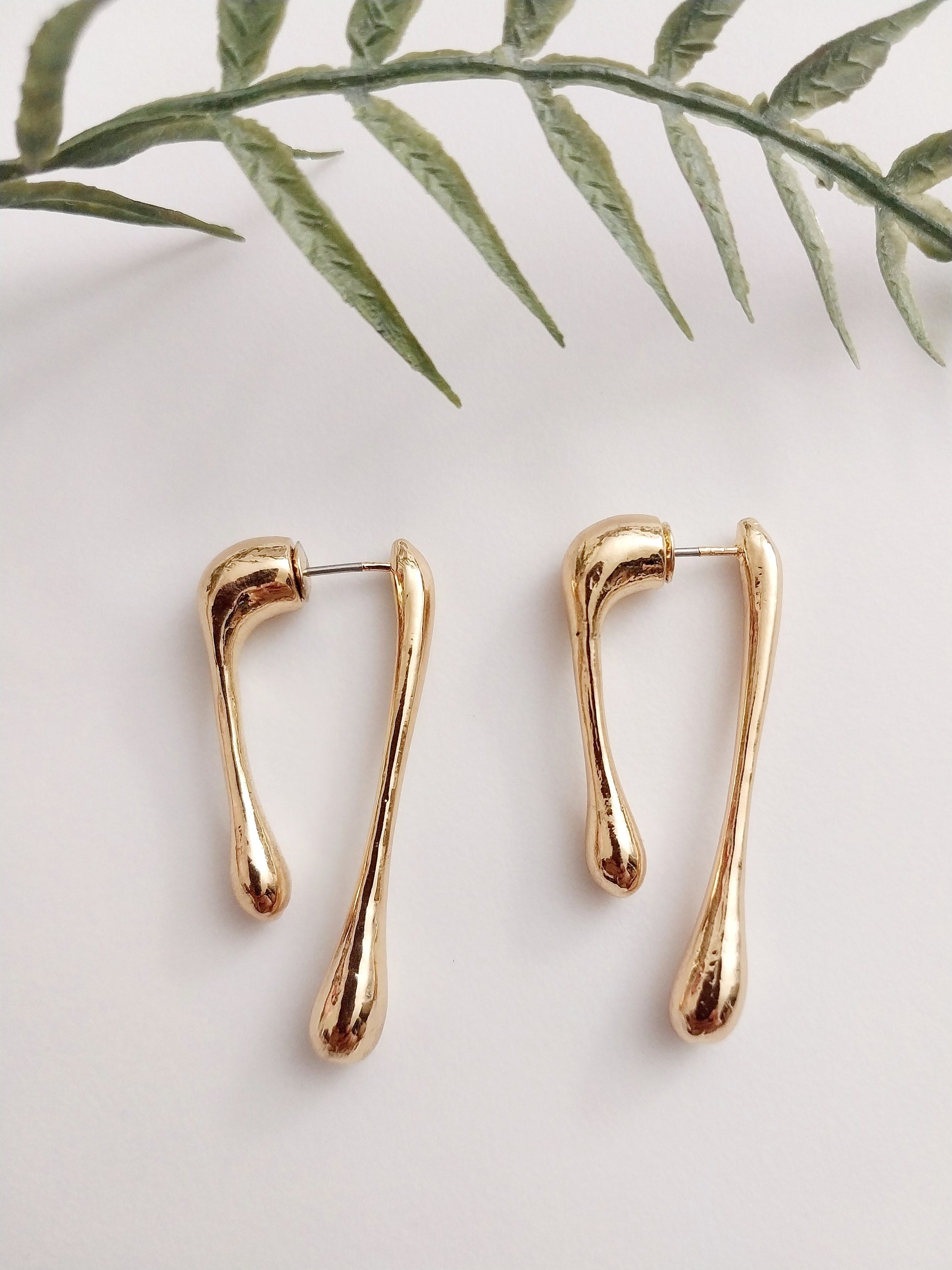 Gold Silver Style Drop Earring Bone Earring Stick Earring Tobacco Pipe Sterling Steel Earring New Design Earrings High Quality Free Shipping