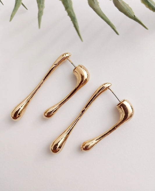 Gold Silver Style Drop Earring Bone Earring Stick Earring Tobacco Pipe Sterling Steel Earring New Design Earrings High Quality Free Shipping