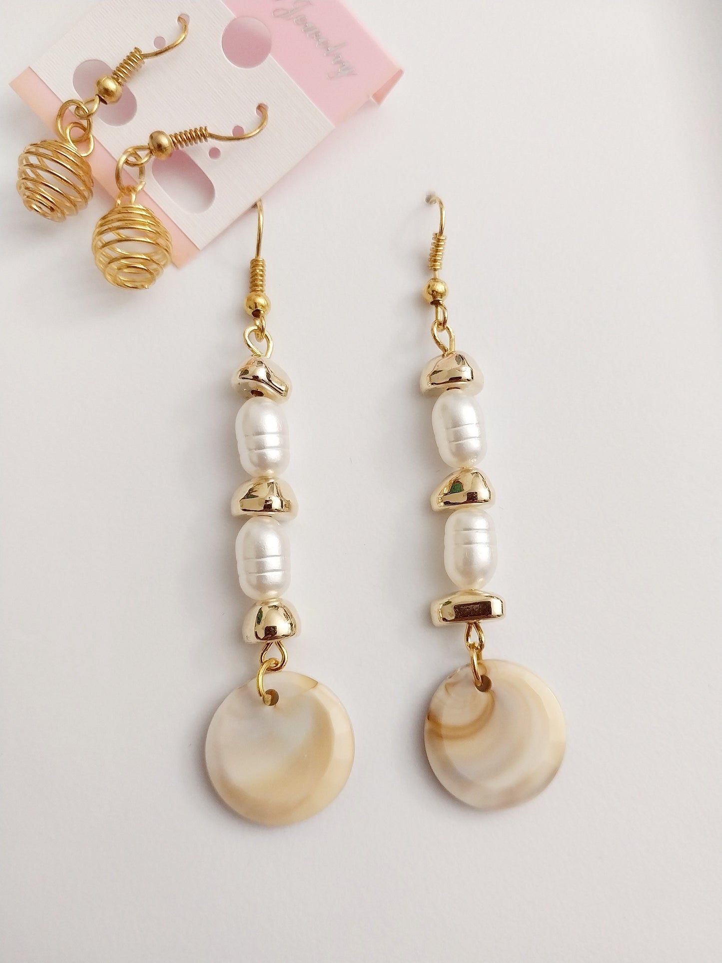 Shell Drop Earring Fashion Pearls Shell Earring Long Drop Shell Earrings New Design Earrings Handmade Free Shipping