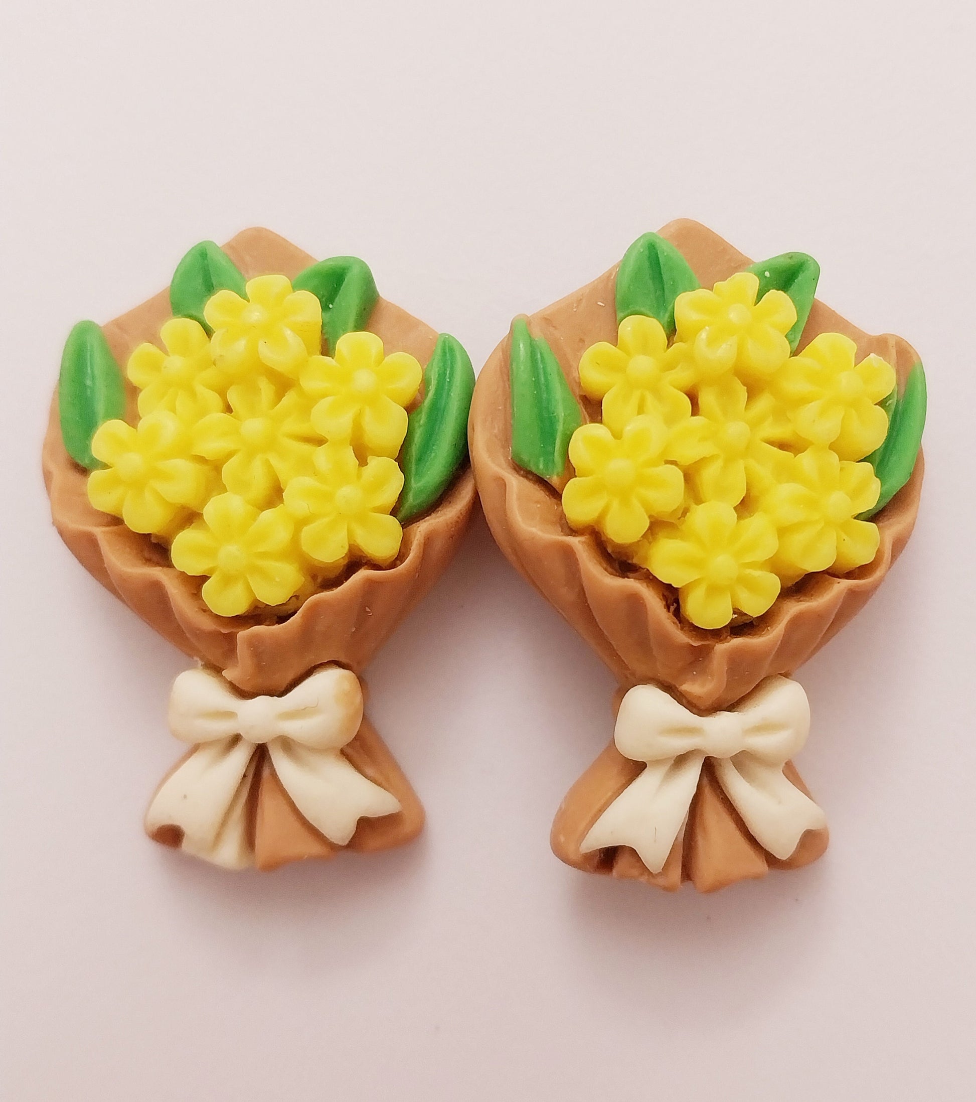 Yellow Flower Earrings Flower Clay Stud Earring New Fashion Clay Earring Free Shipping