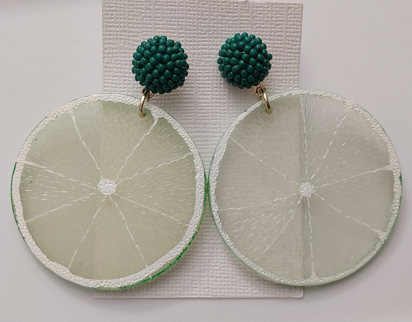 Lime Earrings Fruit Drop Earring Lime Slice Dangle Earring Fruit Slice Model Earring New Design Modern Style Earrings Handmade Free Shipping