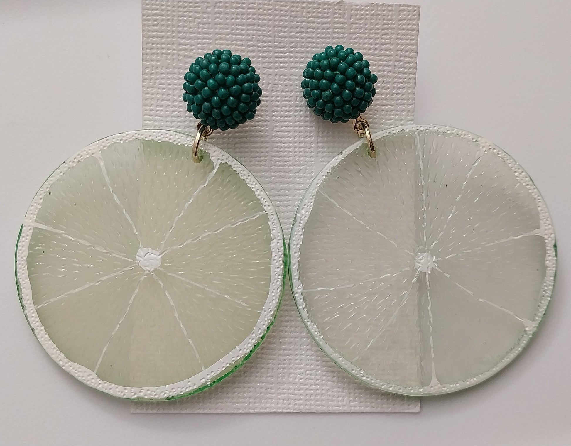 Lime Earrings Fruit Drop Earring Lime Slice Dangle Earring Fruit Slice Model Earring New Design Modern Style Earrings Handmade Free Shipping