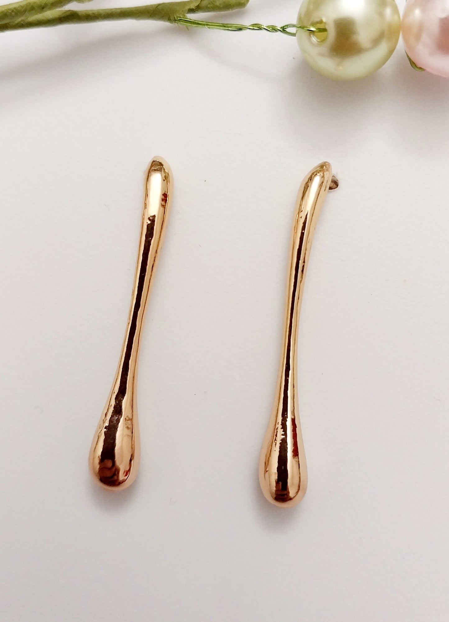 Born Earrings Long Tear Earring Water Drop Earring Stainless Steel Stud Earring