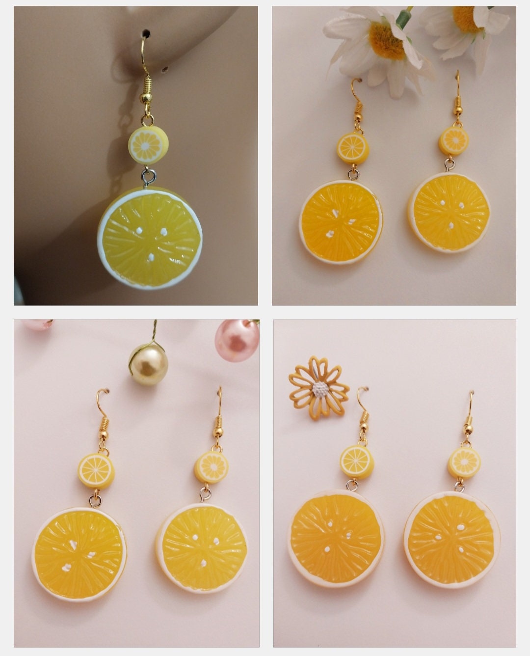 3D Lemon Earrings Fruit Earrings Cute Fruit Earrings Lemon Model Earrings New Design Earrings Shipping Today UFWT04072408