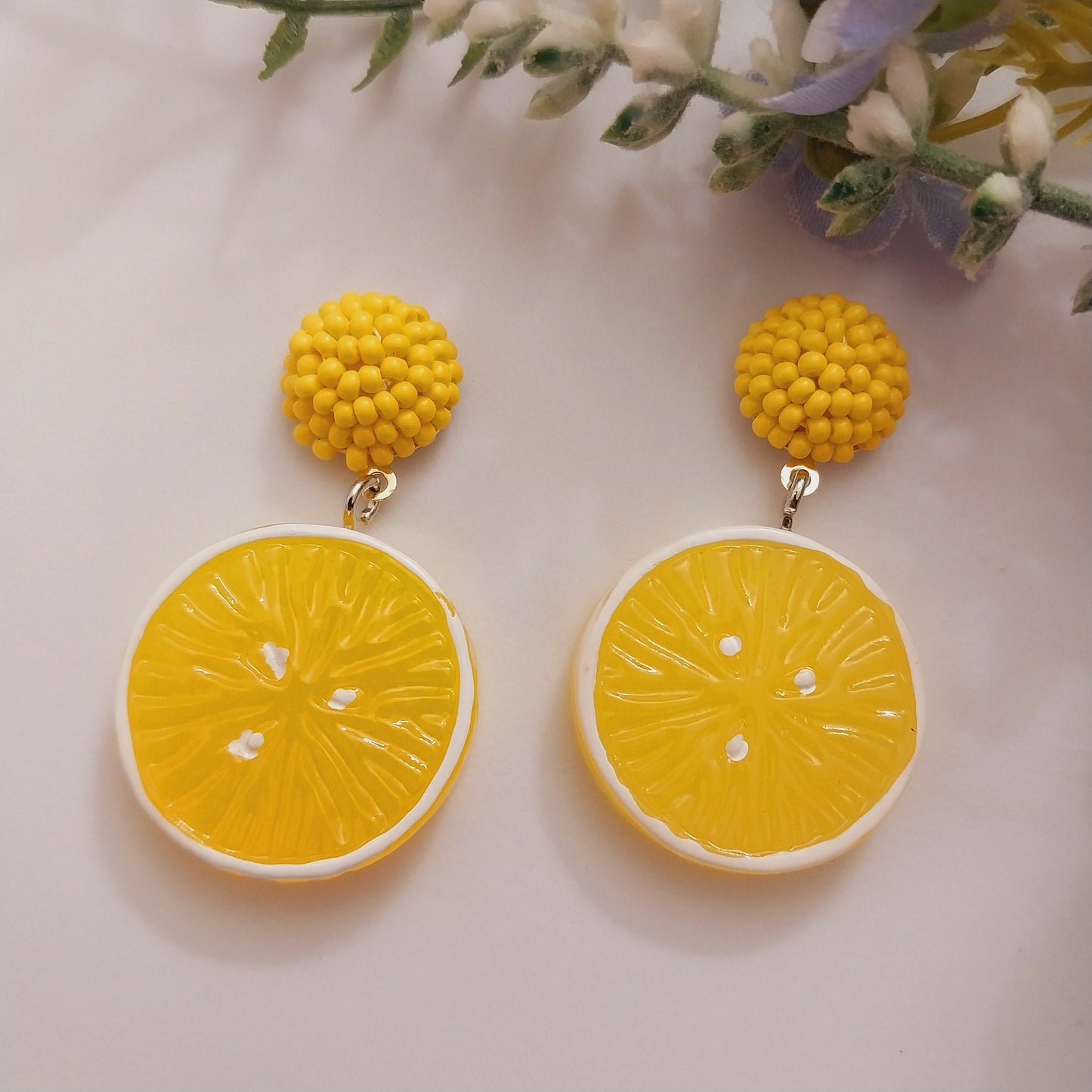 Creative Lemon Earrings Fruit Earrings Cute Fruit Handmade Unique Earrings Lemon Model Earrings New Design Limon Drop Earring Shipping Today