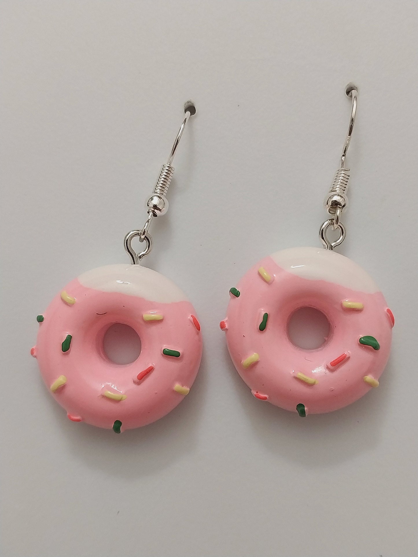 Donuts Earrings Pink Donuts Drop Earring New Fashion Design Flatback Cute Bakery Earring