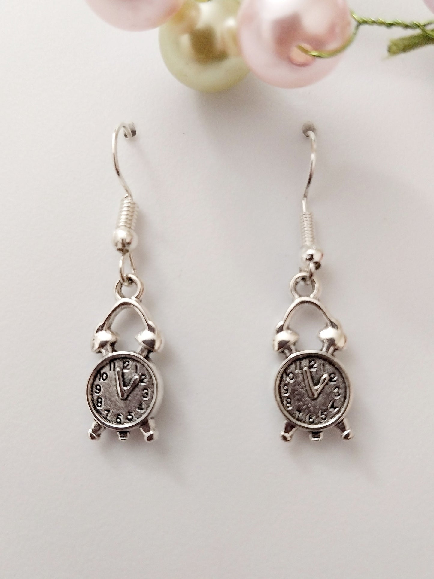 Clock Earrings Antique Bronze Clock Earring Vintage Alarm Earring Cute New Design Fashion Earring