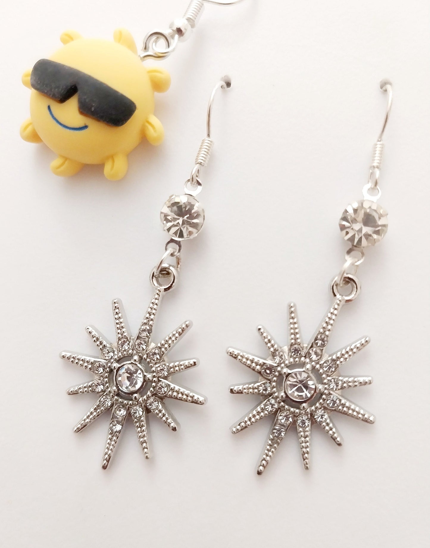 Sunshine Earrings Sterling Silver Dangle Earrings Unique Shine High Quality New Design Sparkling Fashion Jewelry Free Shipping