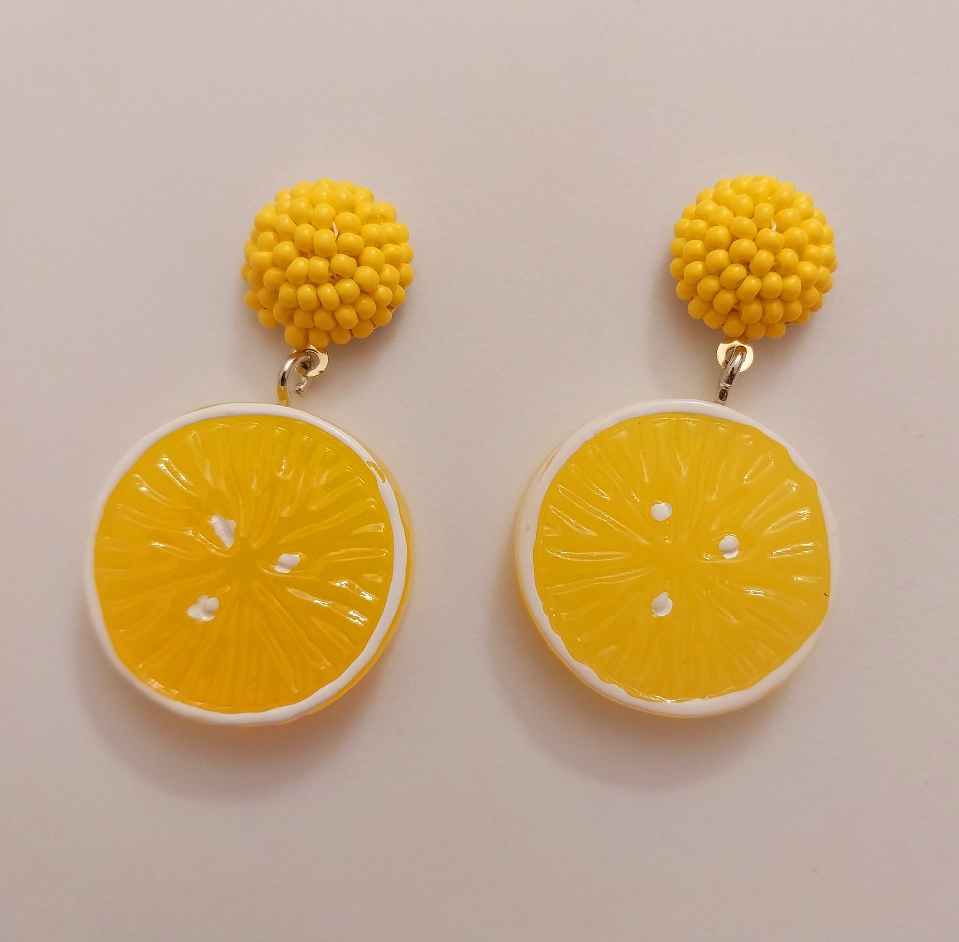 Creative Lemon Earrings Fruit Earrings Cute Fruit Handmade Unique Earrings Lemon Model Earrings New Design Limon Drop Earring Shipping Today