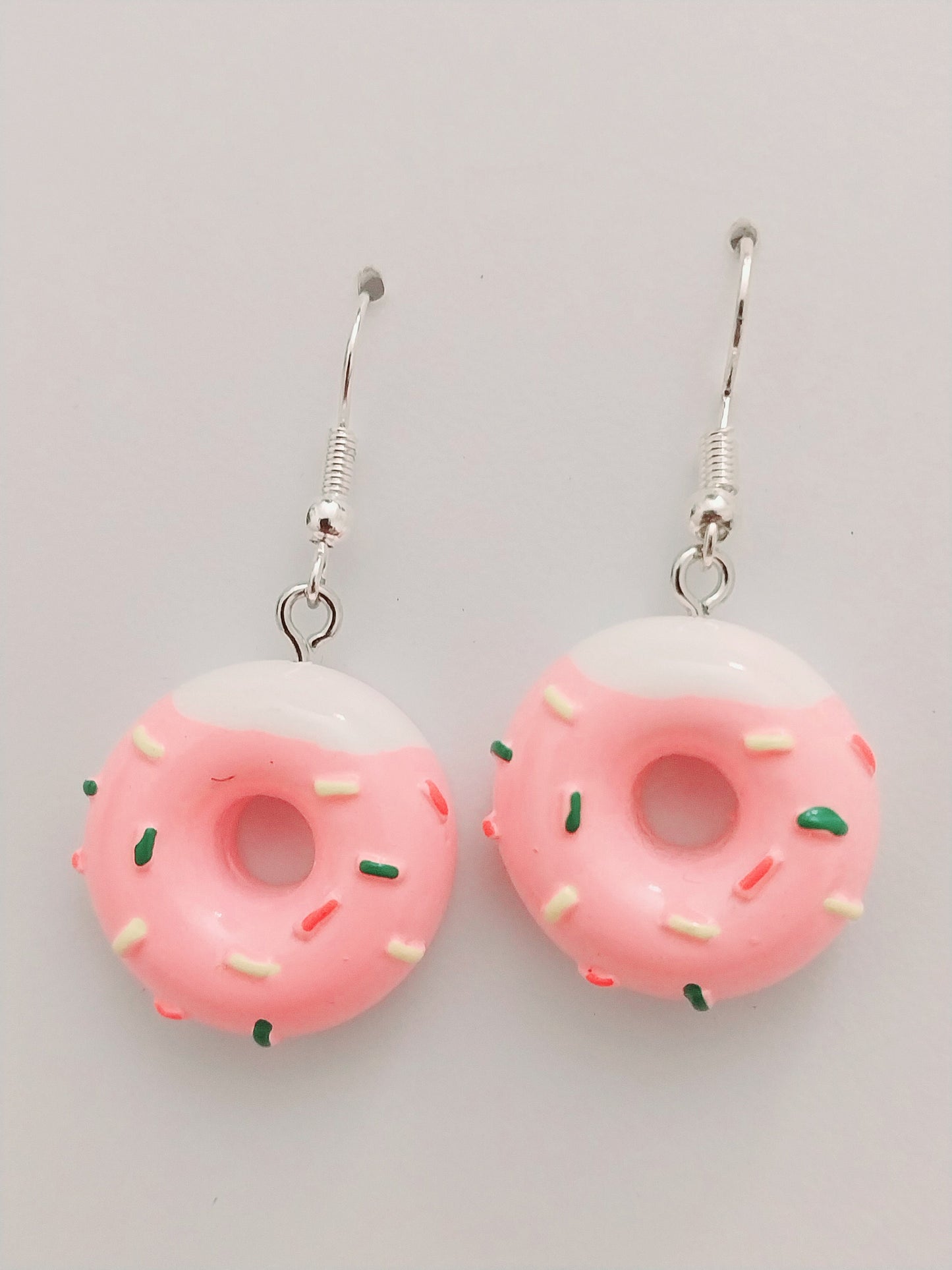 Donuts Earrings Pink Donuts Drop Earring New Fashion Design Flatback Cute Bakery Earring