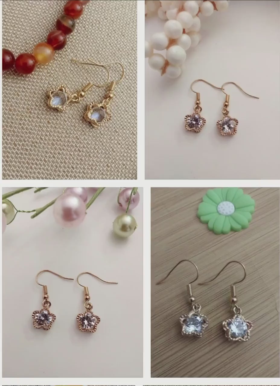 Cute Star Earrings Sparkling Earrings CZ Drop Earring Gift Earrings July 4th Earrings High Quality Earring New Design Earring