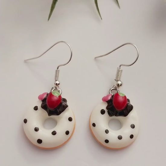 3D Donuts Earrings Fashion Bakery Jewelry Cookie Earrings New Style Earrings